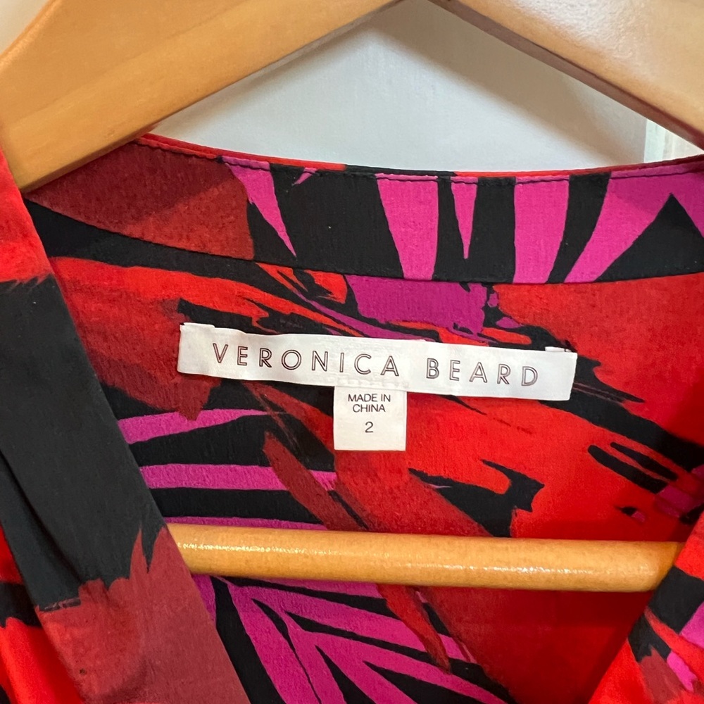 Veronica Beard Lorina Dress in Multi-Colored Poppy - Picture 9 of 11